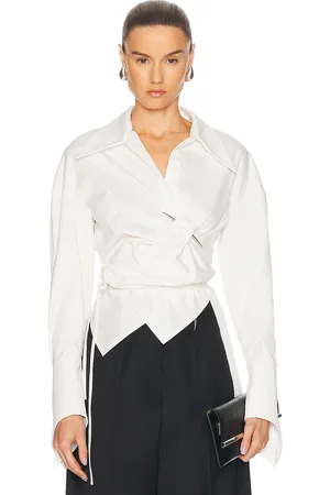 Grace Pierced Dagger Oversized Wrap Shirt in
