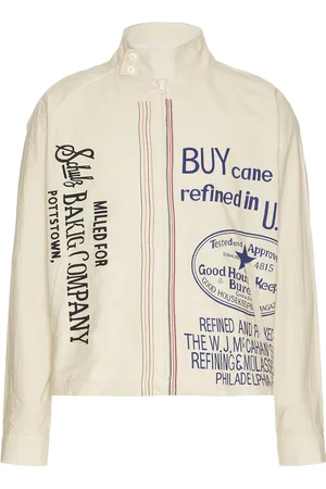 HARAGO Printed Zipper Cropped Jacket in