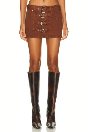 BLUMARINE Buckle Mini Skirt in