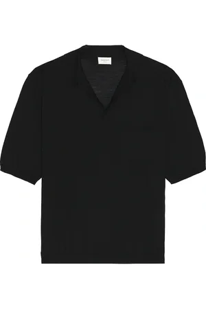 Saint Laurent Short Sleeve Polo Sweater in