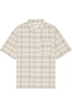 Norse projects Ivan Relaxed Textured Check Short Sleeve Shirt in