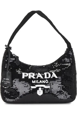 Prada Re-Edition 2000 Sequined Re-Nylon Mini Shoulder Bag in