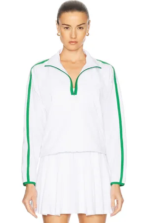 Beyond Yoga Contrast Half Zip Pullover Jacket in