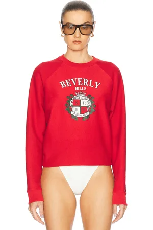 Sporty & Rich Beverly Hills Crest Soft Crewneck Sweatshirt in
