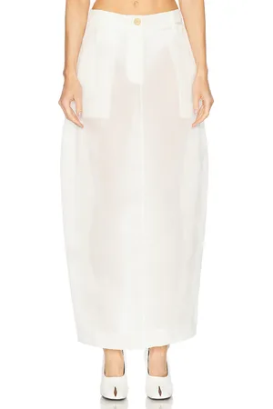 Khaite Lucian Organza Skirt in