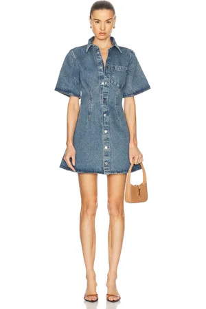 Ami Short Sleeve Shirt Dress in
