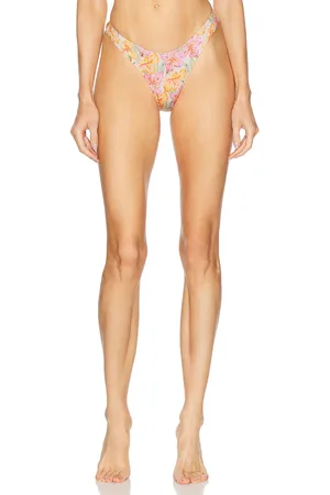 Heavy Manners High Cut Cheeky Bikini Bottom in Its in