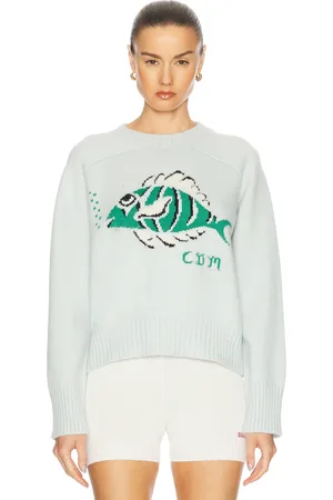 Calle Del Mar Hawaiian Fish Cashmere Pullover in