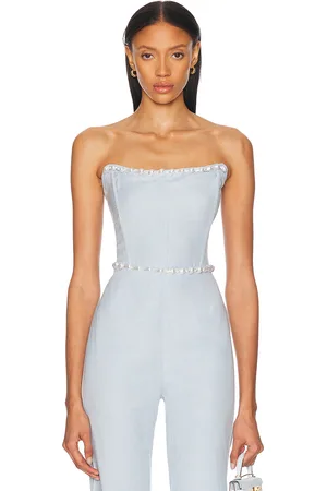 La Porte Birkin Pearl Corset Top in