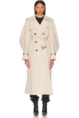 ALEXANDRE VAUTHIER Taffeta Trench Coat in