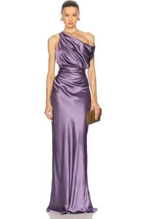 The Sei Strapped Off Shoulder Gown in