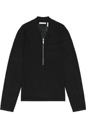 Helmut Lang Long Sleeve Zip Polo in