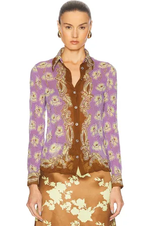VERSACE Button Up Top in