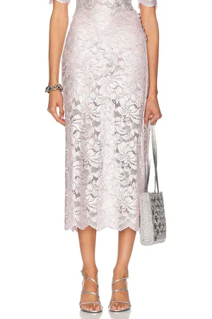 Paco rabanne Lace Midi Skirt in