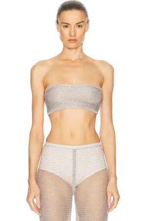 Alaïa Tube Mesh Bra Top in