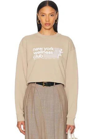 Sporty & Rich USA Wellness Club Crewneck Sweatshirt in