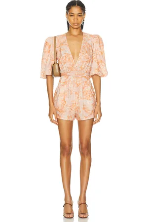 Adriana Degreas Bulles De Mer Puff Sleeved Playsuit in