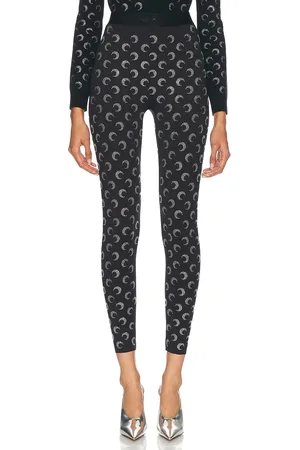 Marine Serre Moon Rhinestone Jersey Stirrup Legging in