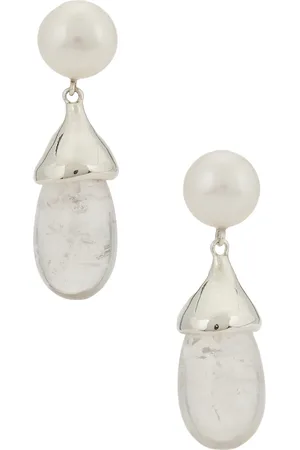 Sophie Buhai Audrey Quartz Earrings in Freshwater Pearl Sterling Silver & Quartz
