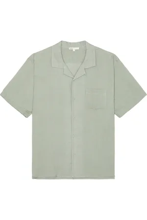 ONIA Air Linen Convertible Vacation Shirt in