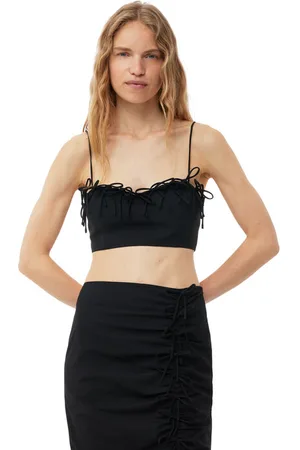 Ganni Drapey Melange Sleeveless Top in Size 8 Women