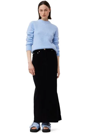 Ganni Washed Corduroy Long Skirt in Size 4 Women