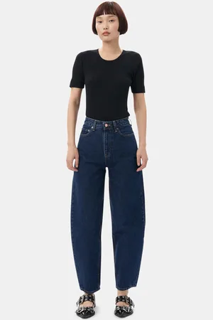 Ganni Dark Blue Stary Jeans in Size 31W/34L Organic Cotton Women