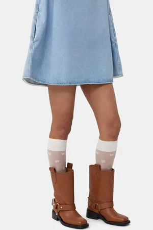 Ganni Off- Butterfly Lace Socks Size XS/Small Women