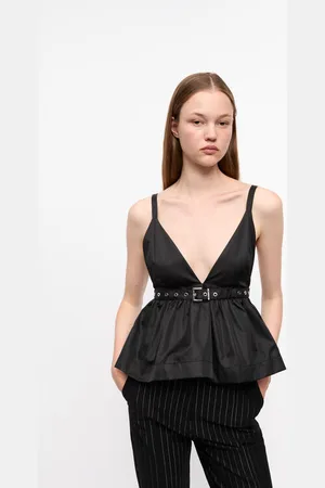 Ganni Duchesse Nylon Strap Top in Size 4 Polyurethane/Polyester Women