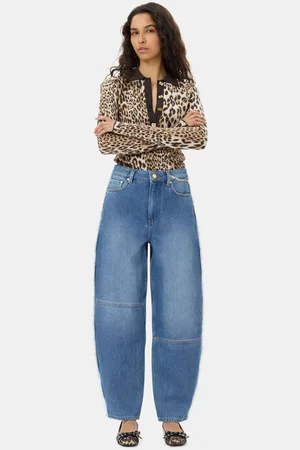 Ganni Blue Stary Jeans in Size 28 Organic Cotton Women