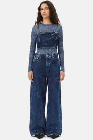 Ganni Dark Blue Marri Jeans in Size 30 Women