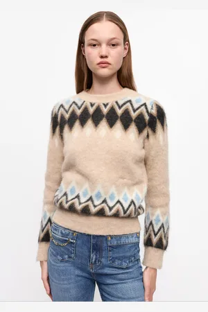 Ganni Multicolour Fine Brushed Alpaca Jumper in Size Small Alpaca/Polyamide/Wool Women