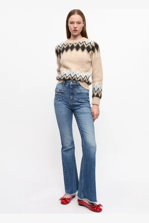 Ganni Blue Goddi Jeans in Size 28 Elastane/Organic Cotton/Viscose Women