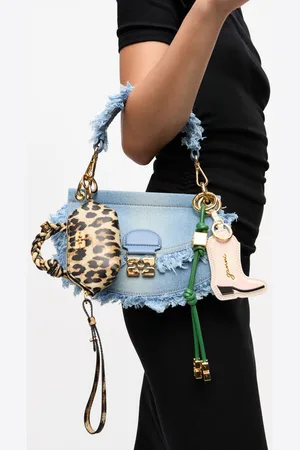 Ganni Pink Western Boot Keyring in Women