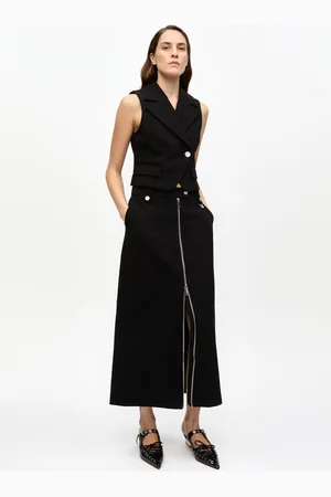 Ganni Bonded Crepe Skirt in Size 8 Polyester Women