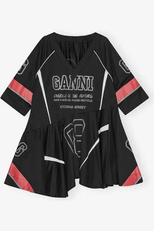 Ganni Future Mesh Oversized Mini Dress in Size Small/Medium Polyester Women