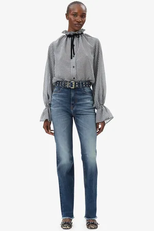 Ganni Faded Blue Carri Jeans in Size 25 Elastane/Organic Cotton/Viscose Women