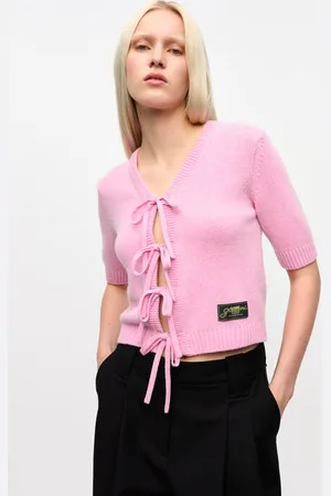 Ganni Pink Future Wool Mix Cardigan in Size Medium Women