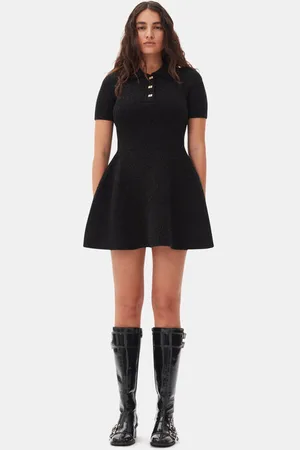 Ganni Sparkle Mini Dress Size Medium Metallic fiber/Nylon/Polyester Women