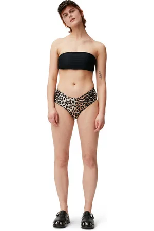Ganni Mid-Rise Bikini Bottom Size 8 Women
