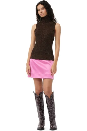 Ganni Double Satin Mini Skirt in Size 12 Women