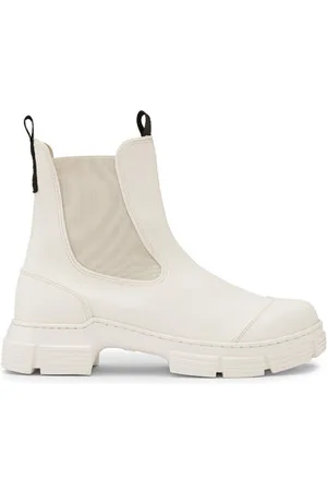 Ganni City Boots in Egret Responsible Size 6 rubber Women