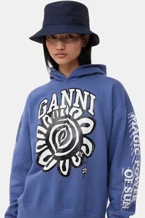 Ganni Tech Bucket Hat in Size XS/Small Polyester Women