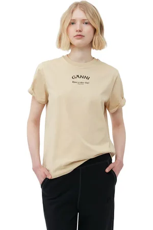 Ganni Relaxed T-shirt in Size 2XS Organic Cotton Women
