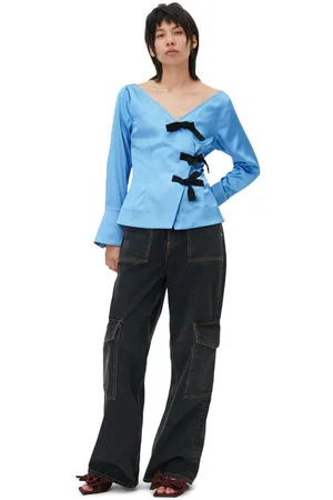Ganni Angi Jeans in /Black Size 25 Organic Cotton Women