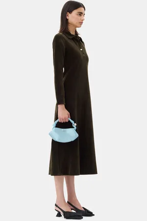 Ganni Satin Mini Bou Bag in Polyester Women