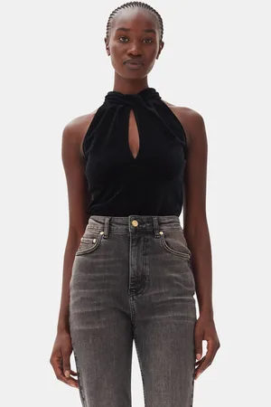 Ganni Velvet Top in Size 16 Women