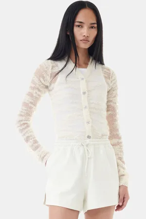Ganni Off- Boucle Cardigan Size Small Women