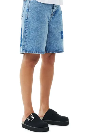Ganni Suede Feminine Buckle Mules in Responsible Size 8 Women