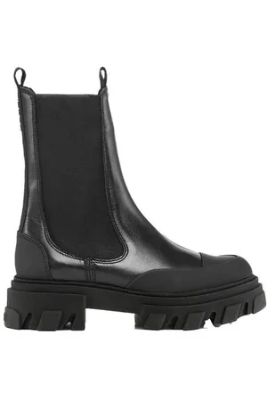 Ganni Cleated Mid Chelsea Boots in Size 8 Women